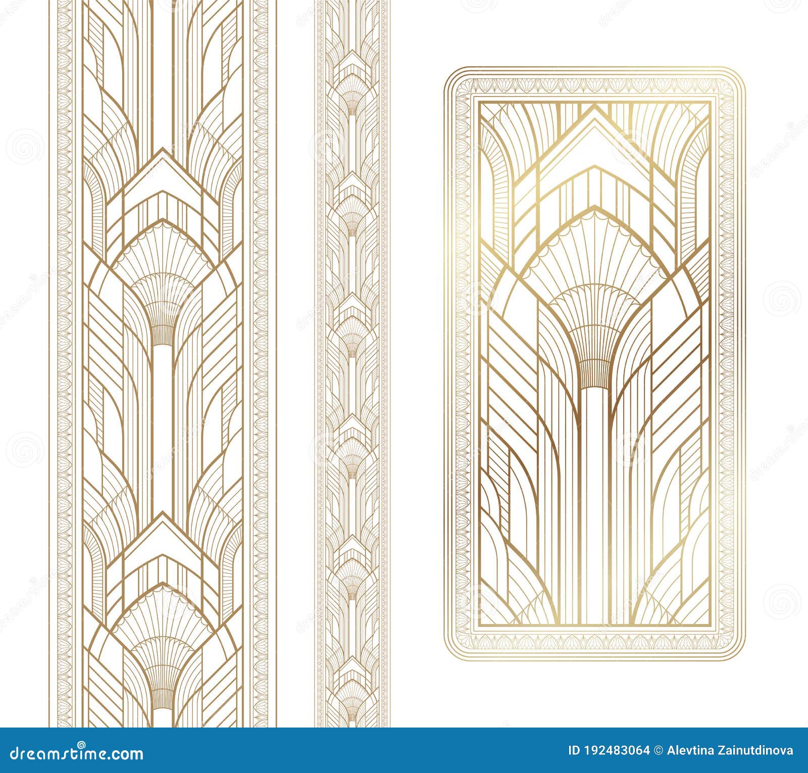 wallpapers Art Deco Background Border gold art deco panel and border with ornament on white background stock vector illustration of grid ornament 192483064