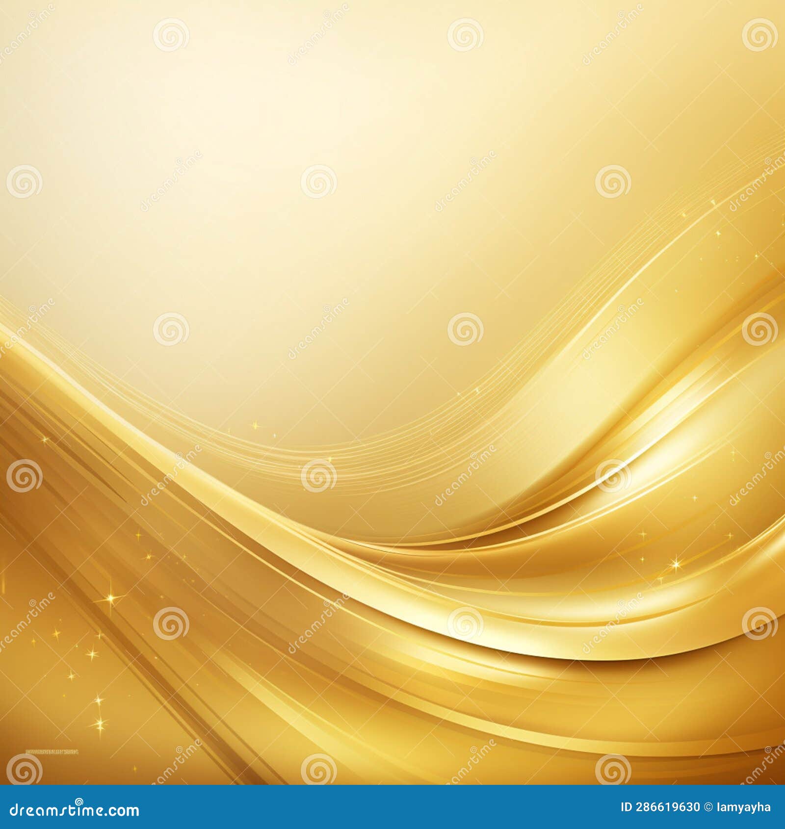 Gold Background Design Modern. Light Abstract Golden. Stock