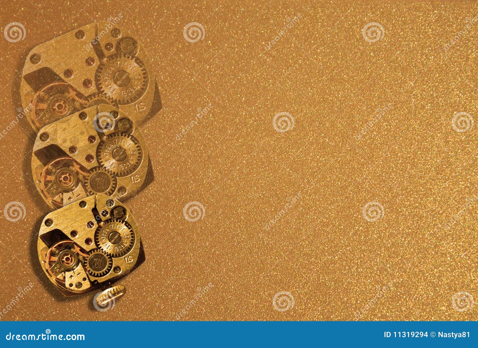 Gold background with hours stock photo. Image of hours 11319294