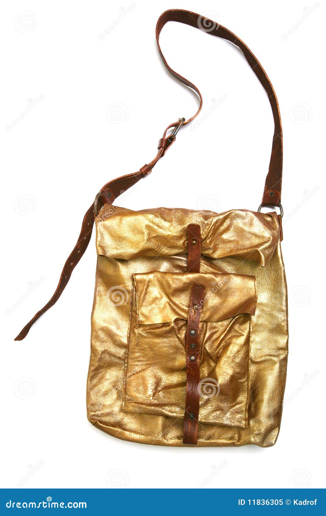 Gold bag stock image. Image of leather, sale, fashion 11836305