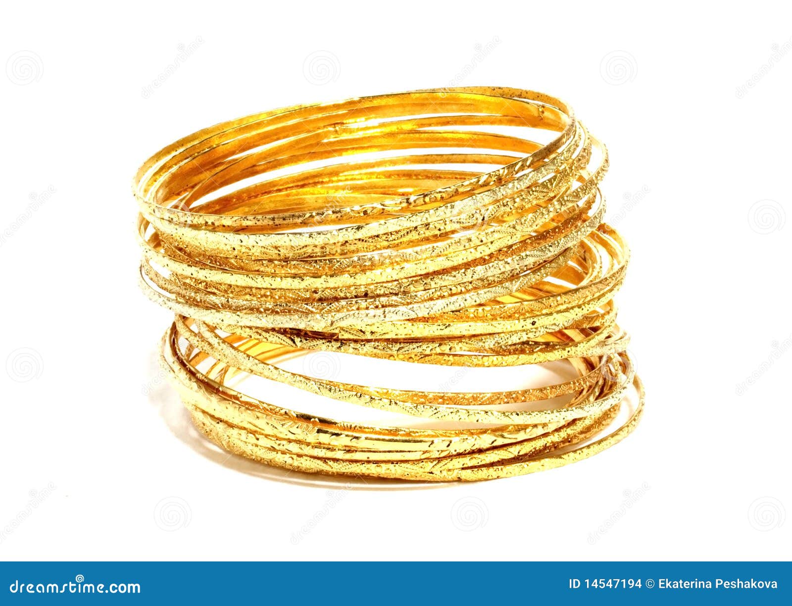 Gold Bangles Stock Image 44530489