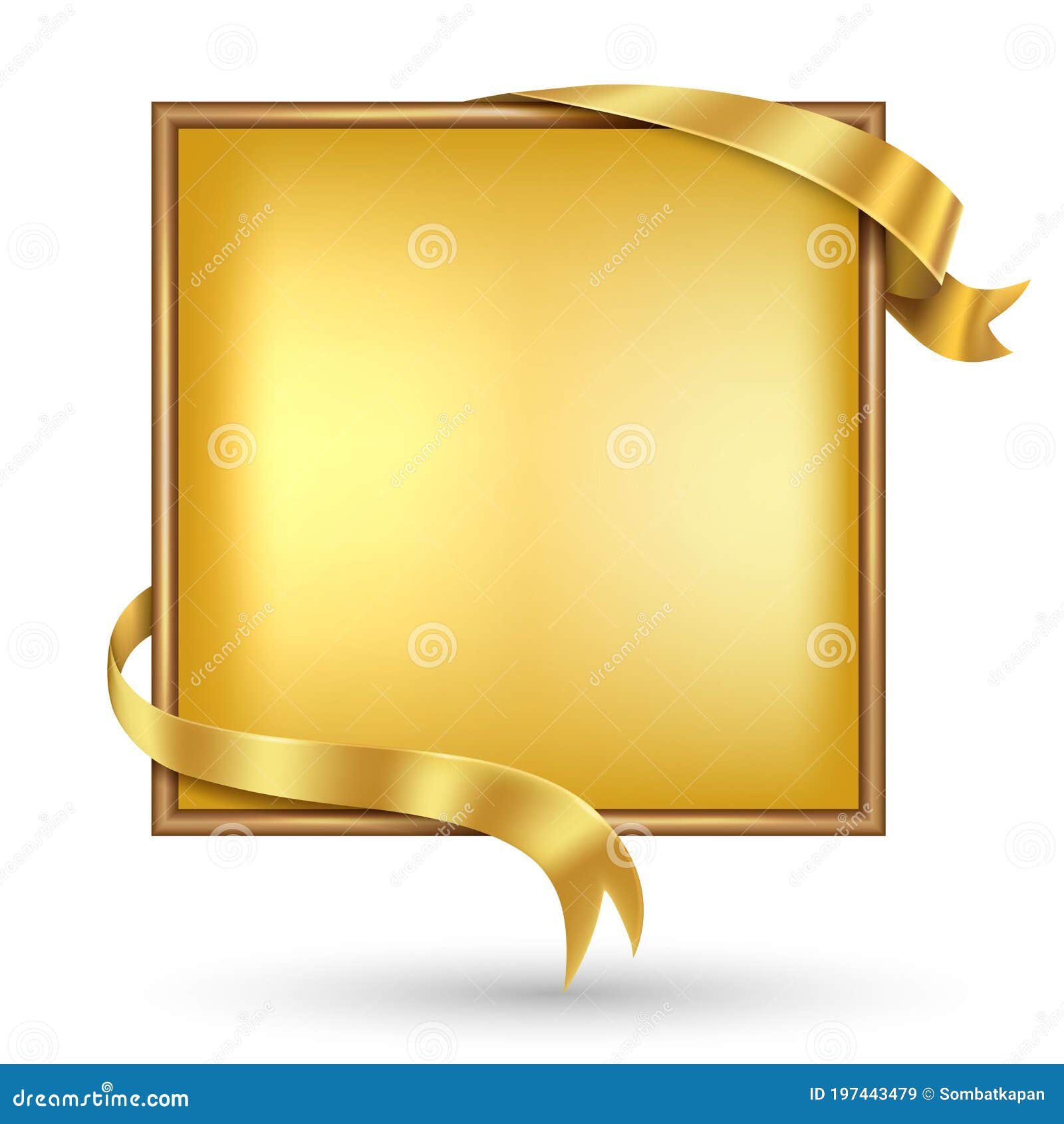 Gold Seal Gold Ribbon  Great PowerPoint ClipArt for Presentations 