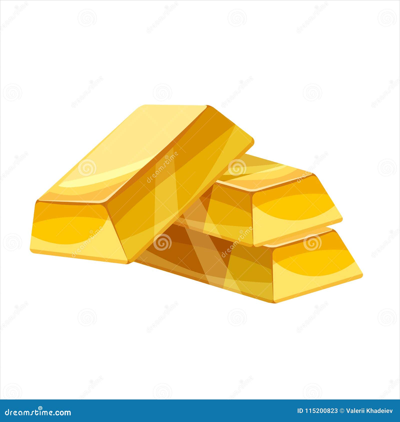 Gold Bar Icon. Cartoon Style, Illustration, Vector Icon for Web, Games,  Applications Stock Vector - Illustration of design, currency: 115200823