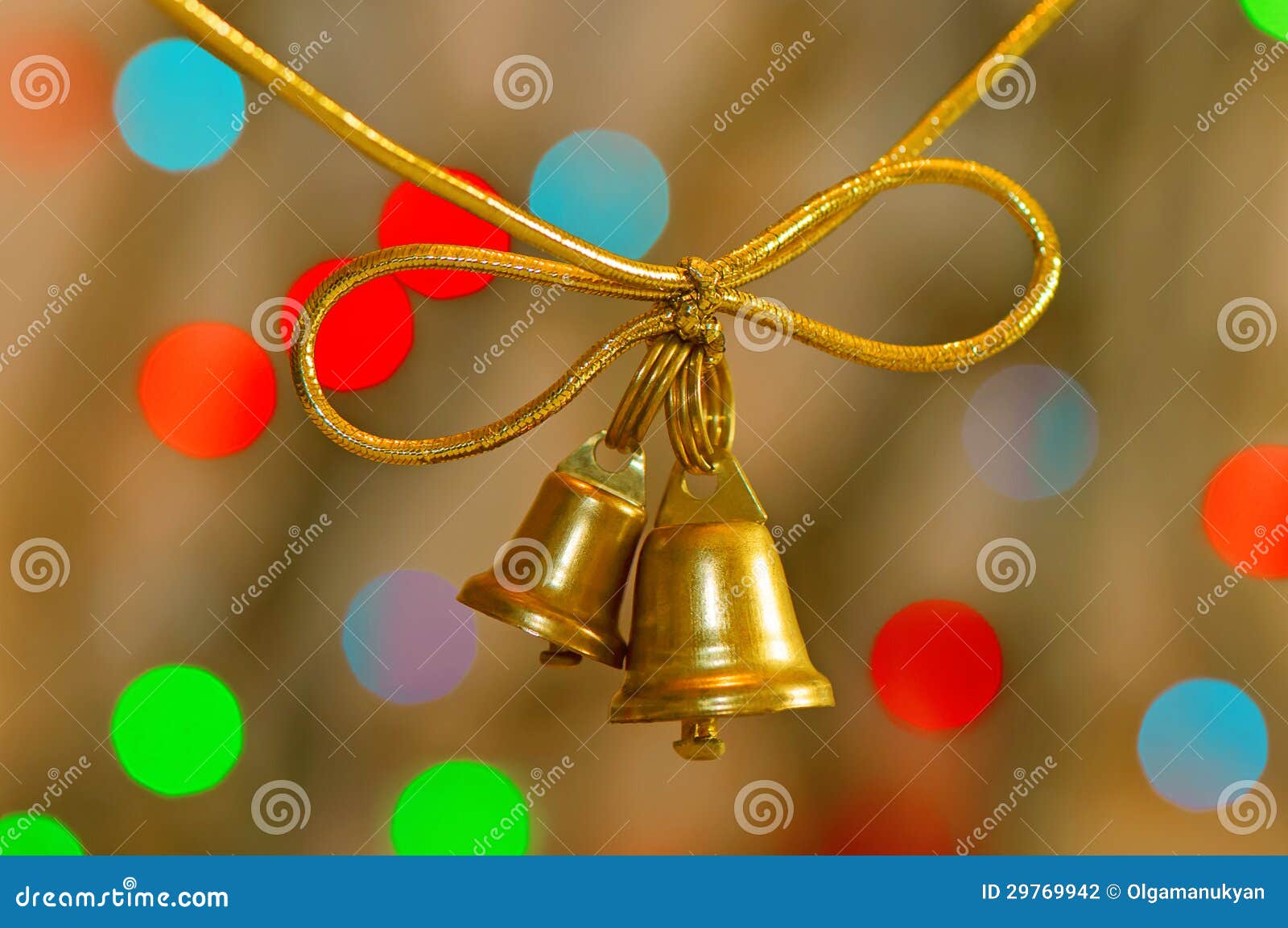 Golden bells stock photo. Image of illuminated, fantastic - 29769942