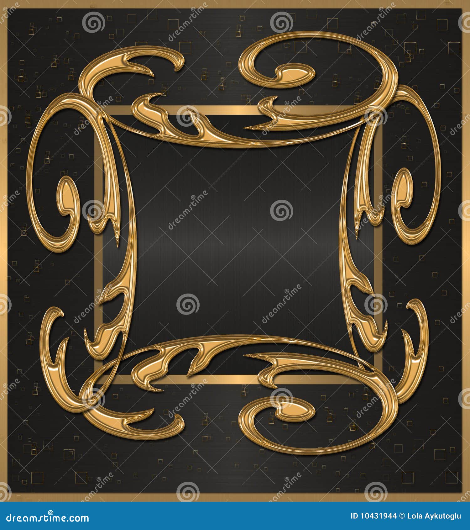 Gold with black banner stock illustration. Illustration of pretty