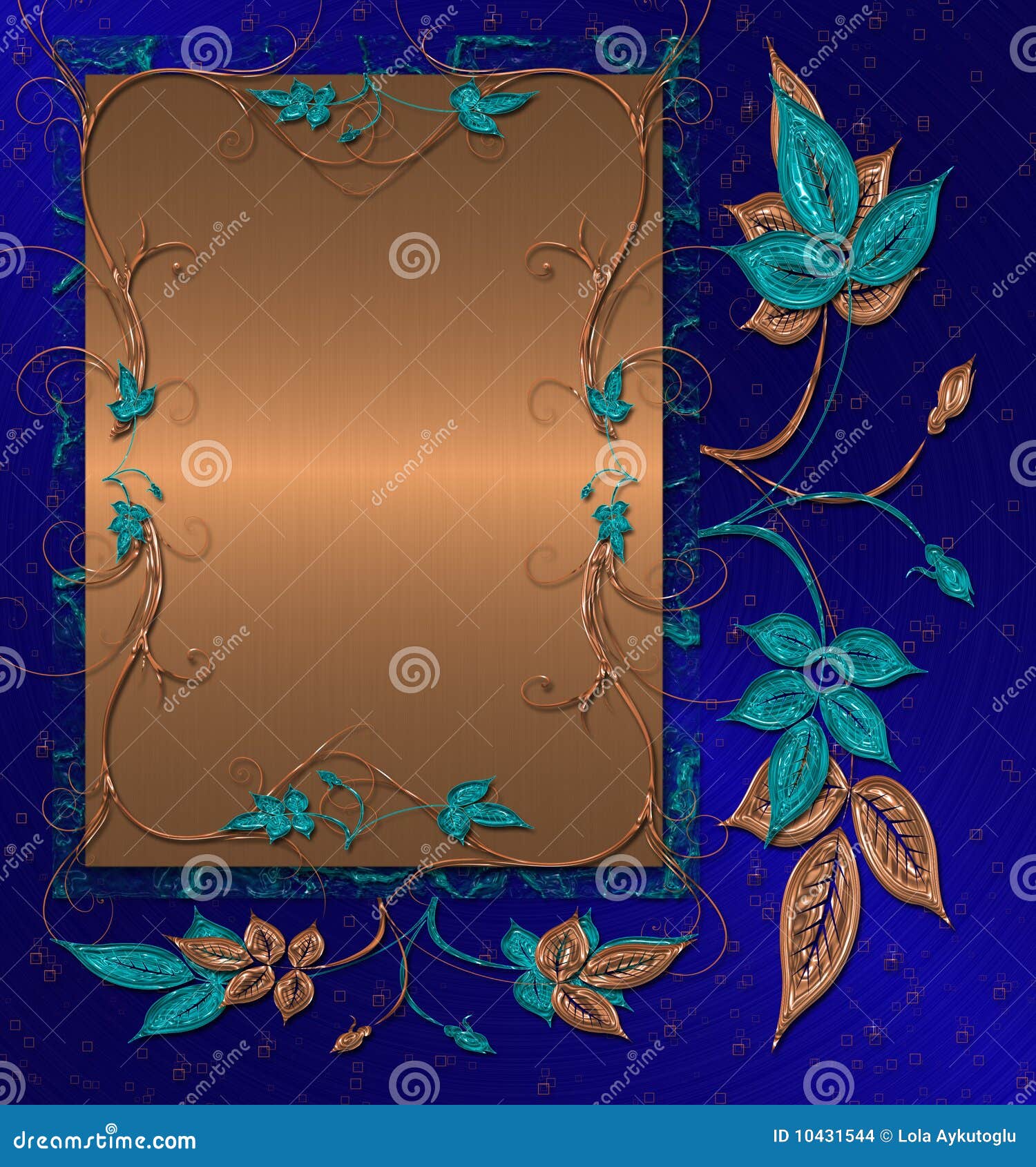Gold on the blue banner stock illustration. Illustration of conceptual