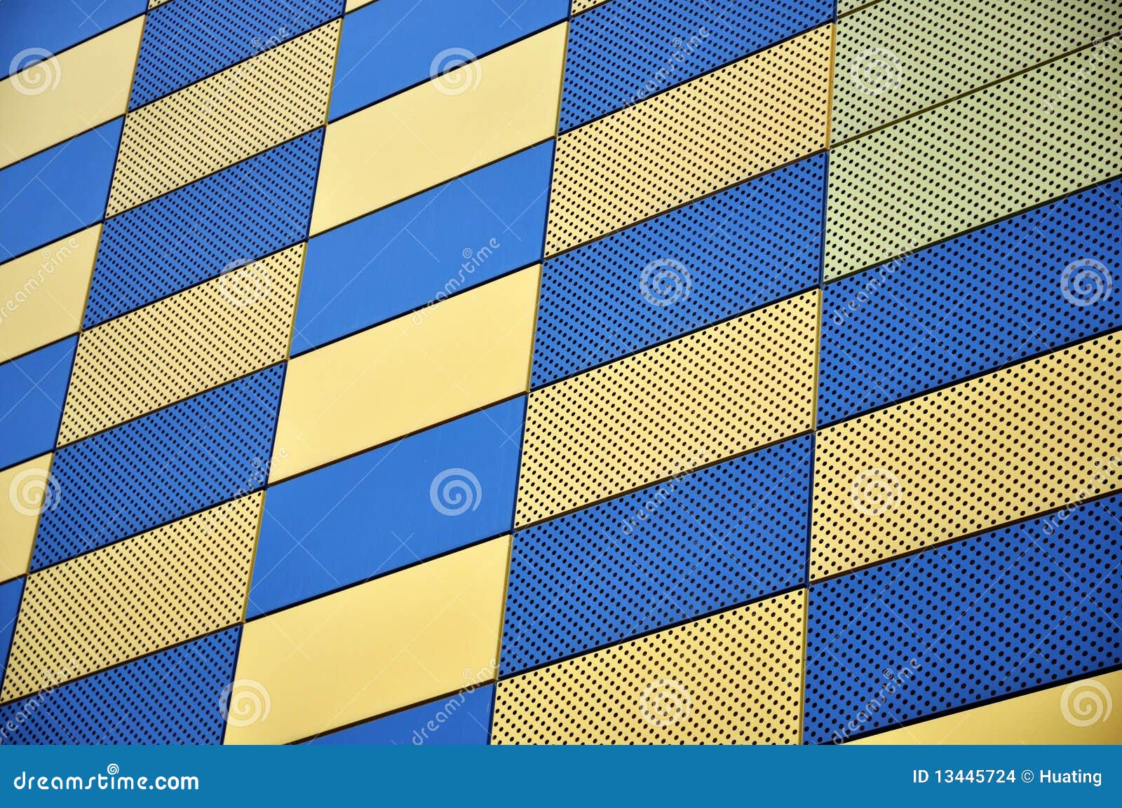 Gold and blue wall stock photo. Image of blue, block 13445724