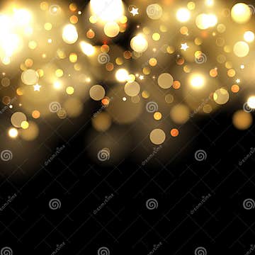 Gold bokeh background stock vector. Illustration of orange - 47347717