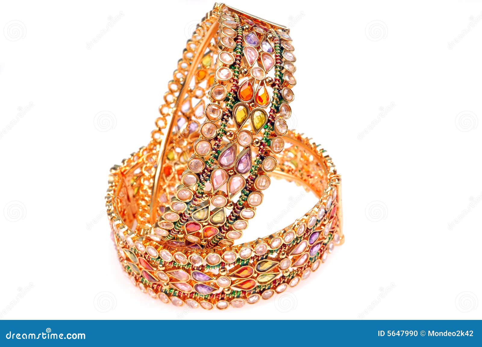 Gold bracelets stock photo. Image of five, arabian, eastern 5647990