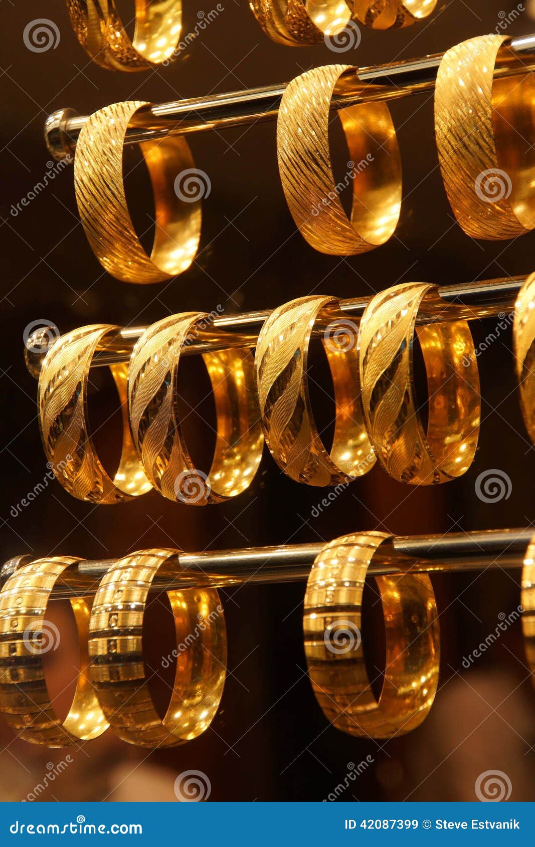 Gold bracelets and bangles stock image. Image of bracelets 42087399