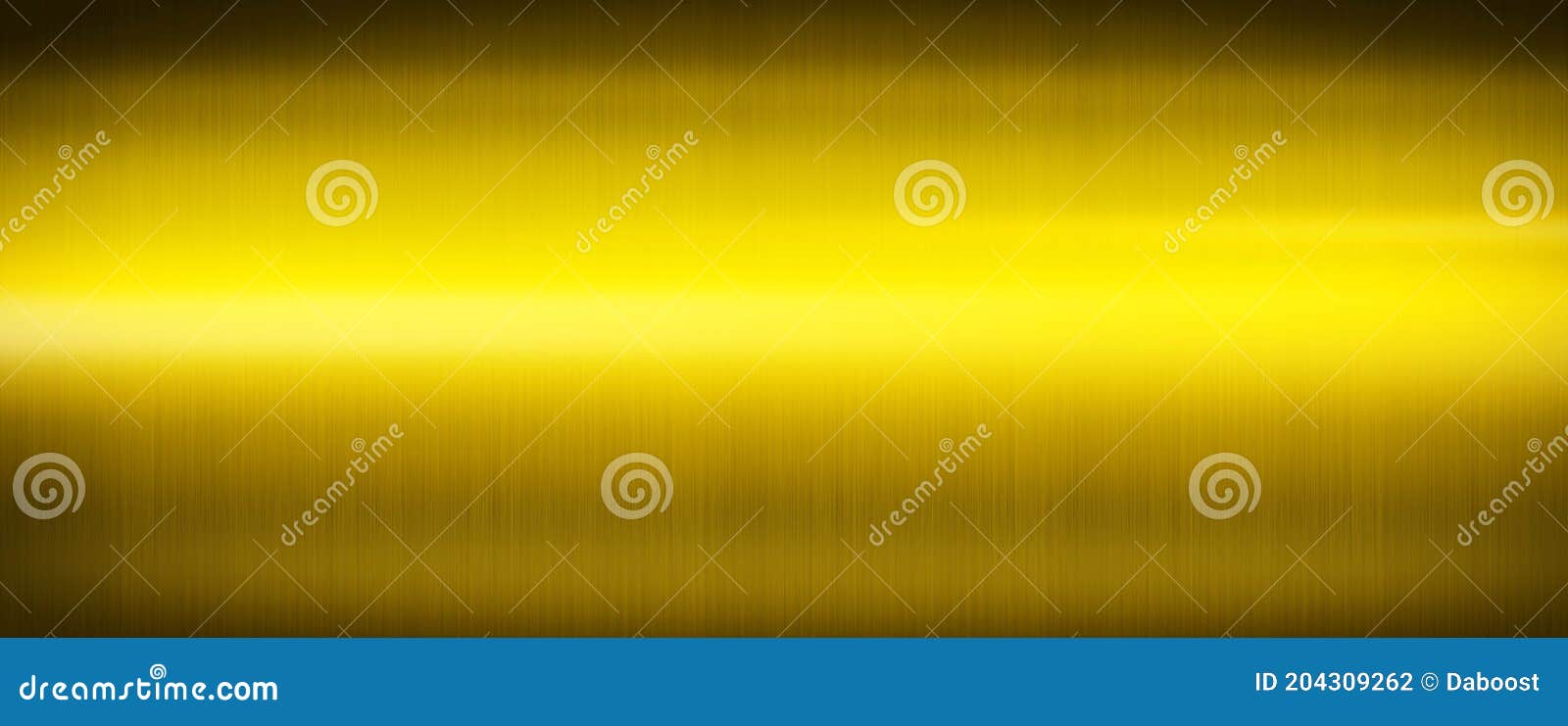 Gold Brushed Metal. Banner Background Texture Stock Illustration