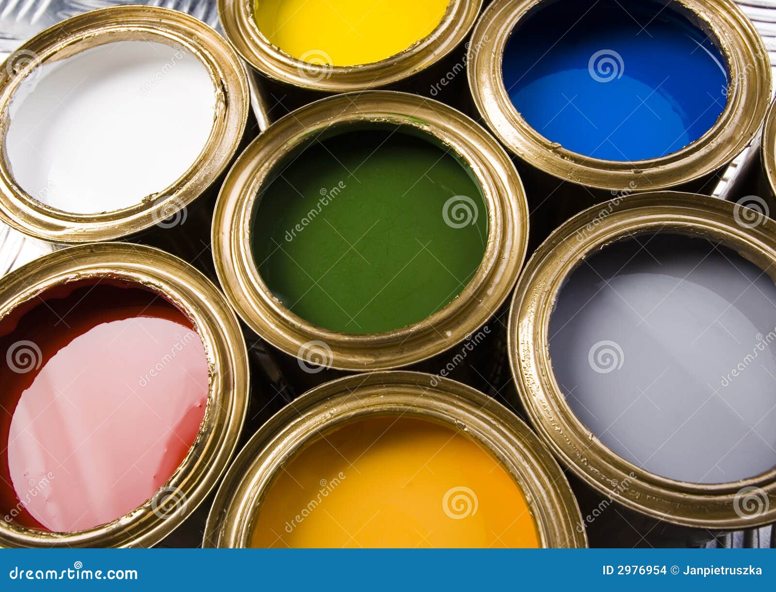 Gold cans stock photo. Image of painting, paintjob, chrome 2976954