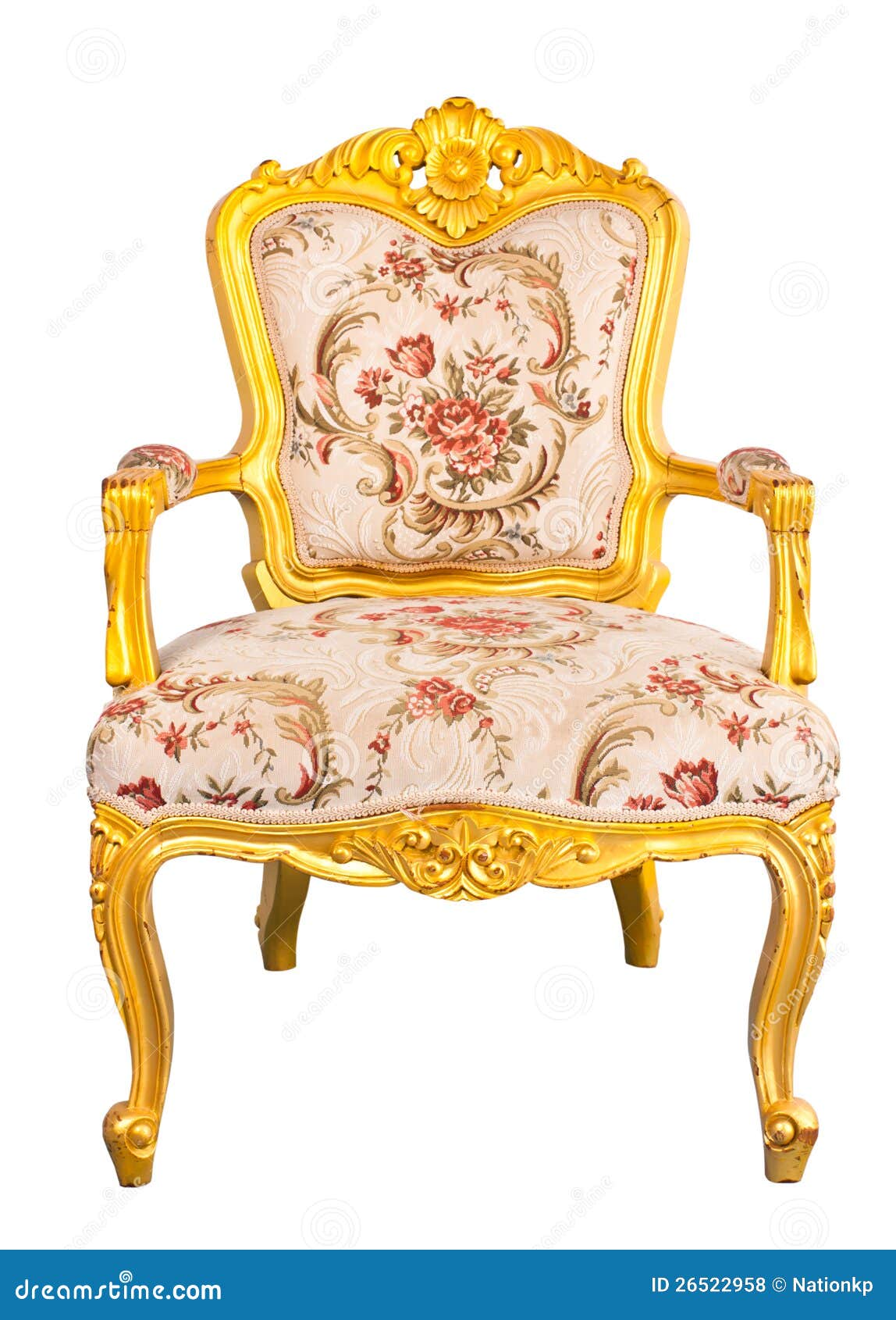 Gold chair stock photo. Image of luxury, interior, antique 26522958