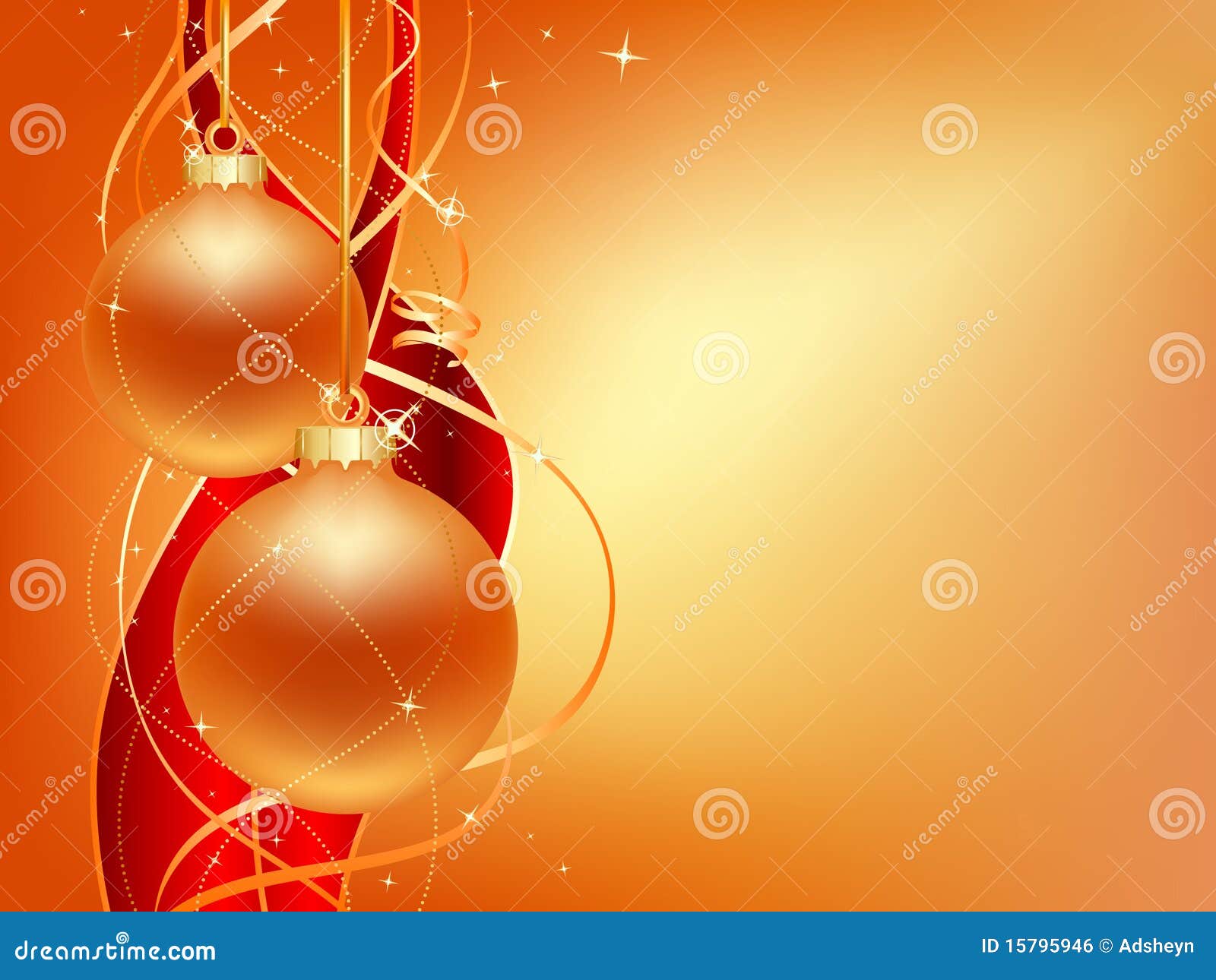 Gold christmas card stock illustration. Illustration of background