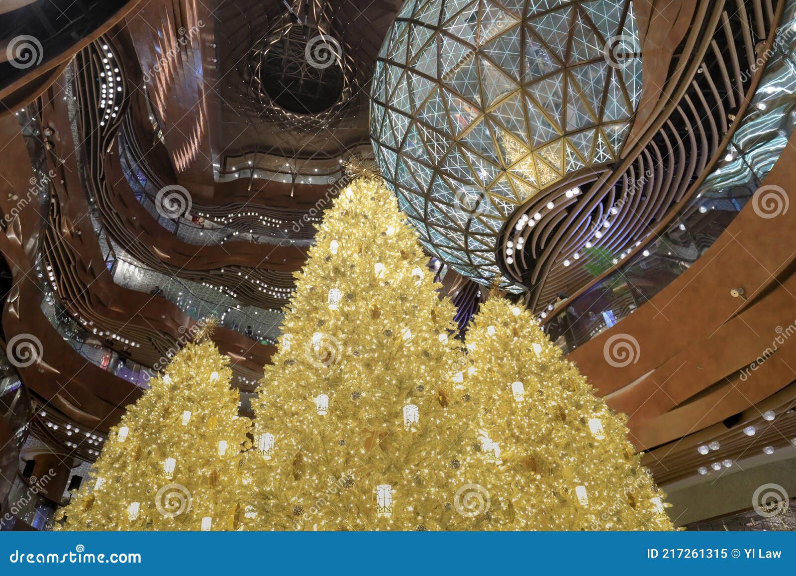 The Gold Christmas Tree at the K11 Musea, Hk 24 DEC 2020 Editorial