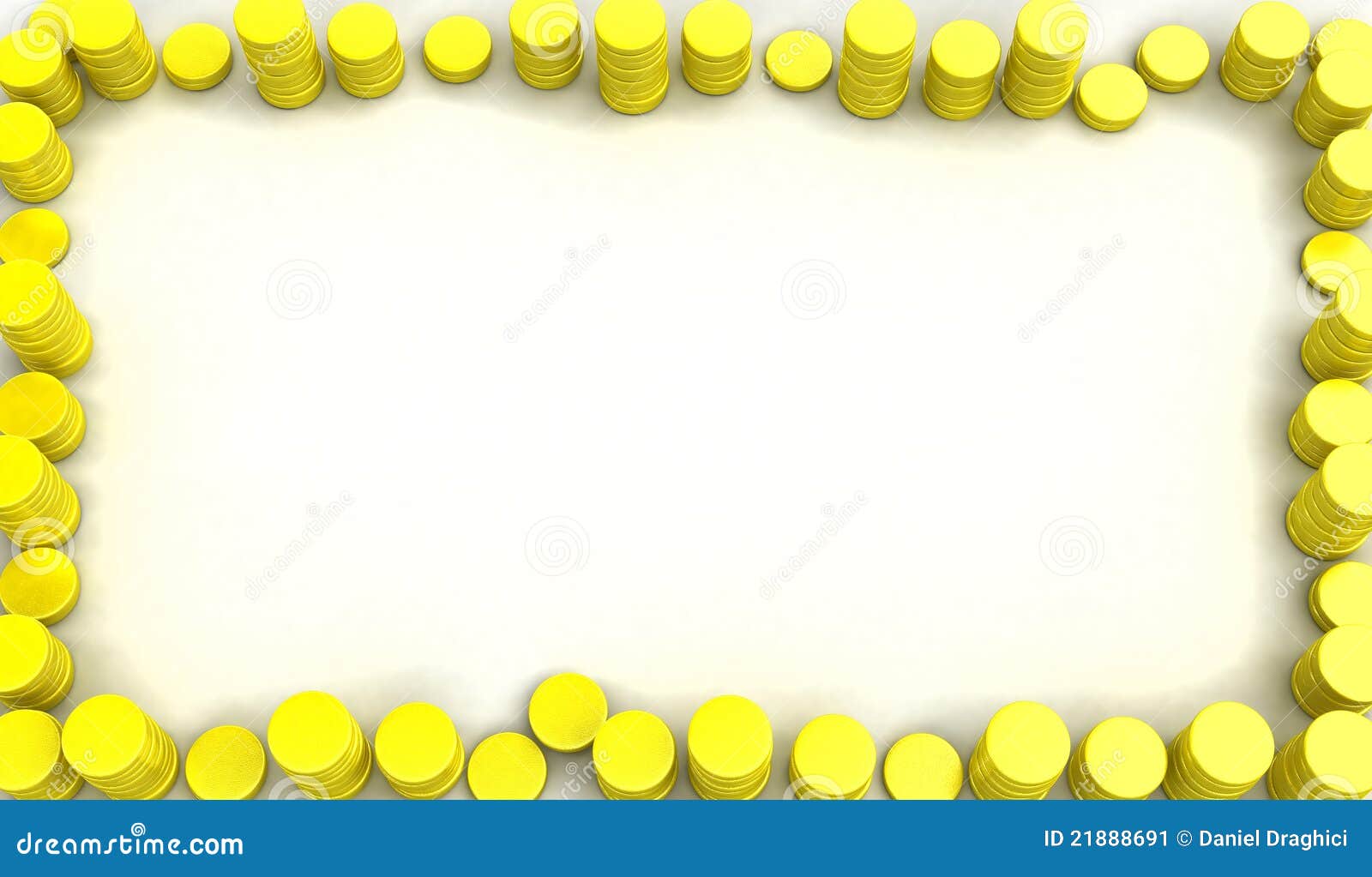 Gold coin frame stock illustration. Illustration of finance 21888691