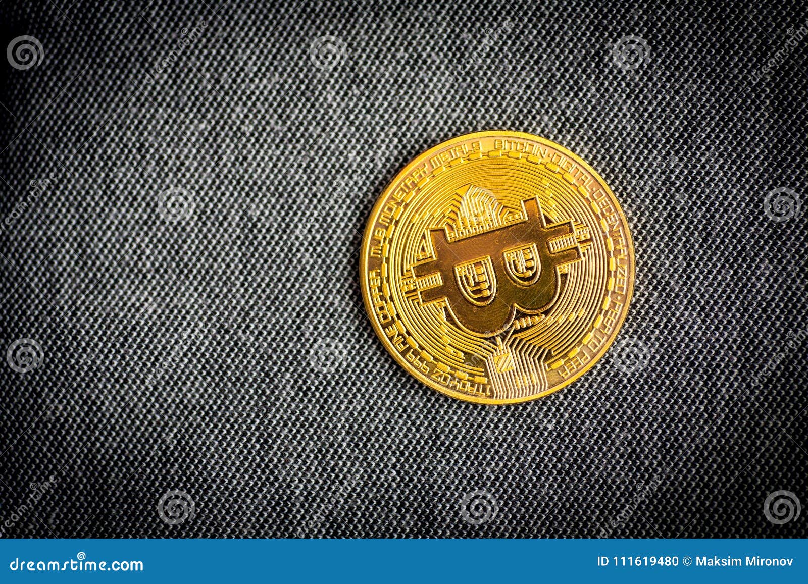Bitcoin Logo Gold Coin Symbol Crypto Blockchain Stock Photo - Image of ...