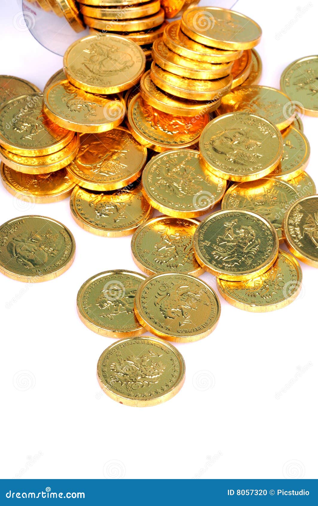 Gold coins stock photo. Image of copper, gold, number - 8057320
