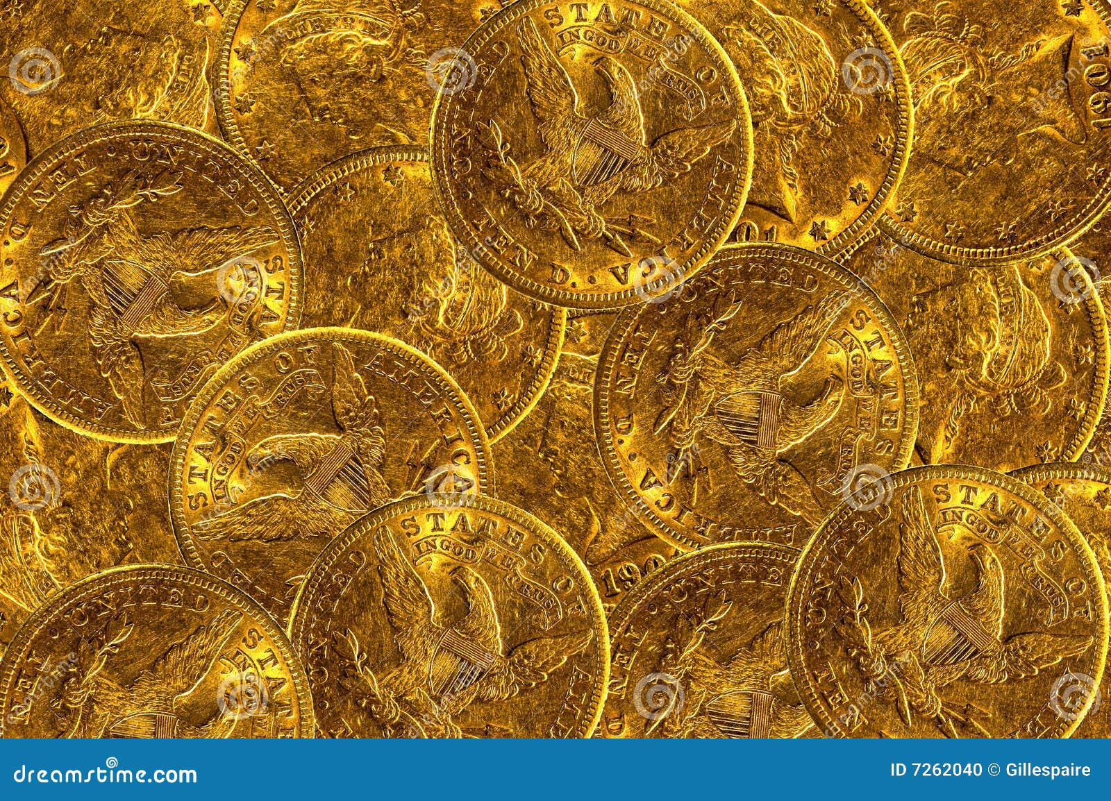 Gold Coins Background stock photo. Image of coin, loan - 7262040