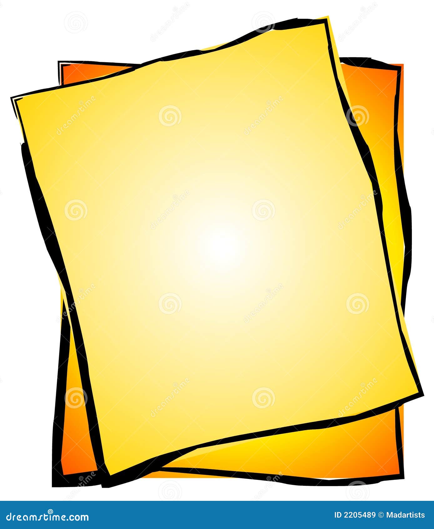 yellow paper clipart - photo #19