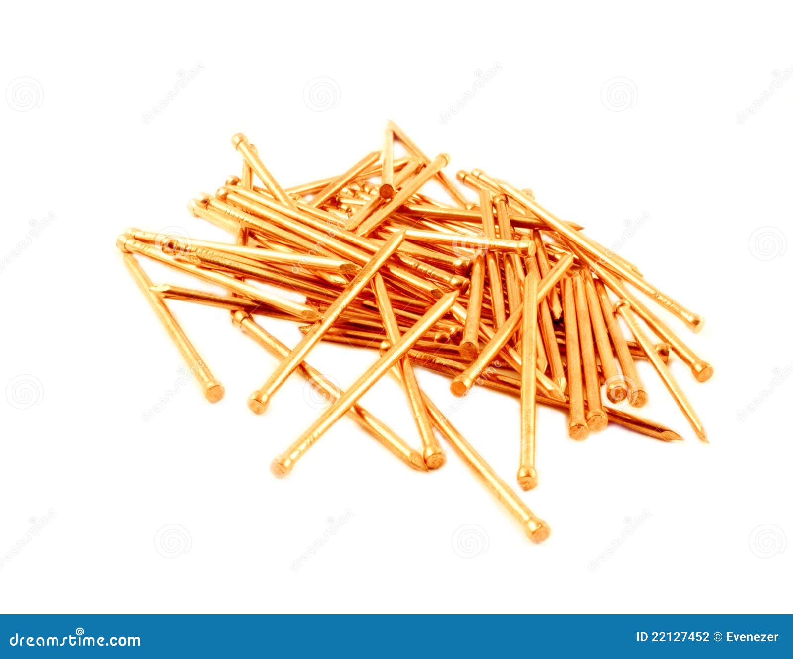 Gold construction nails stock photo. Image of drill, carpentry 22127452