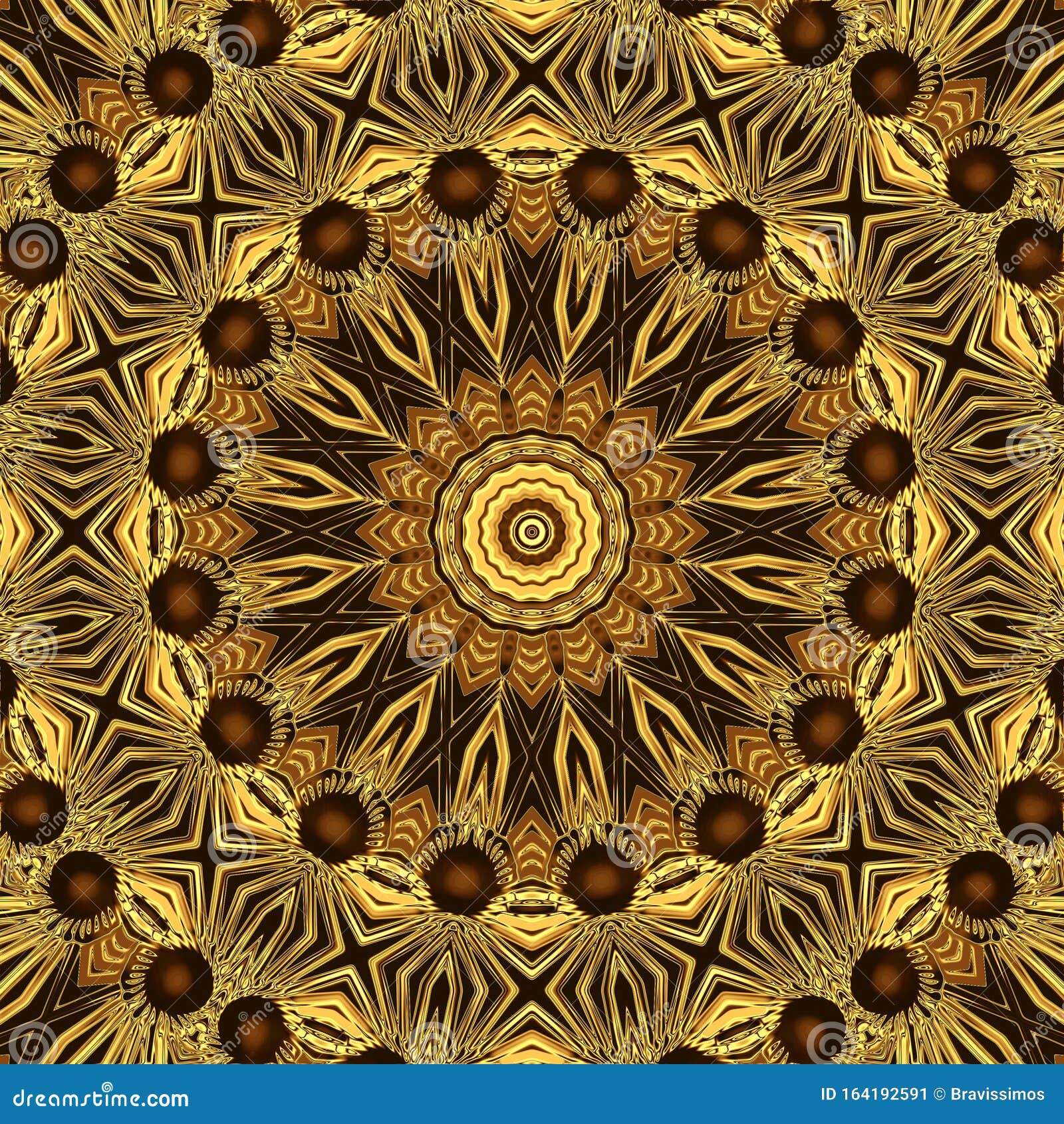 gold cristal geometry background and symmetry , smooth blank