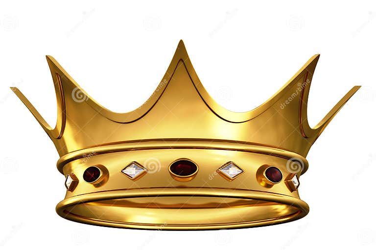 Gold crown stock illustration. Illustration of gems, details - 10093677