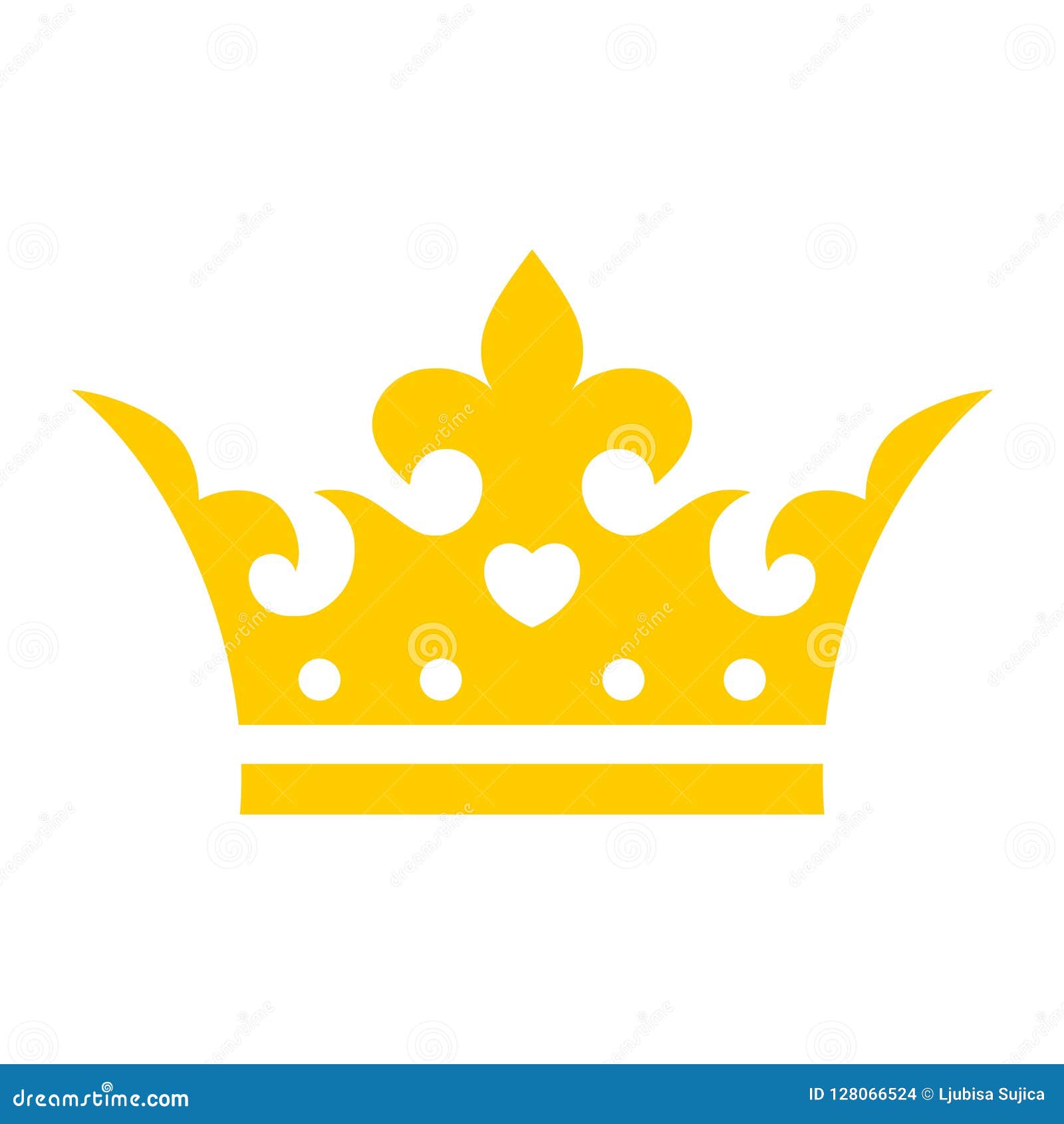 Gold Crown Icon, Crown Logo Stock Vector - Illustration of ...