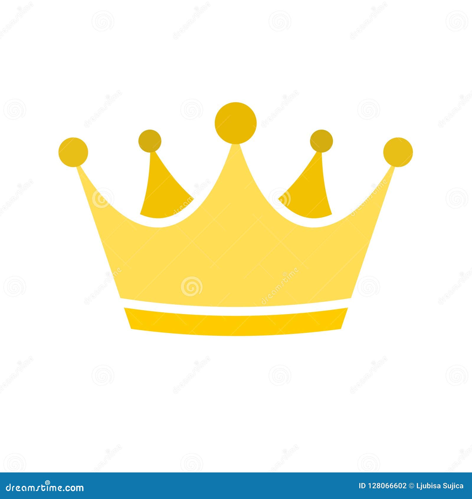 Gold Crown Icon, Crown Logo Stock Vector - Illustration of ...