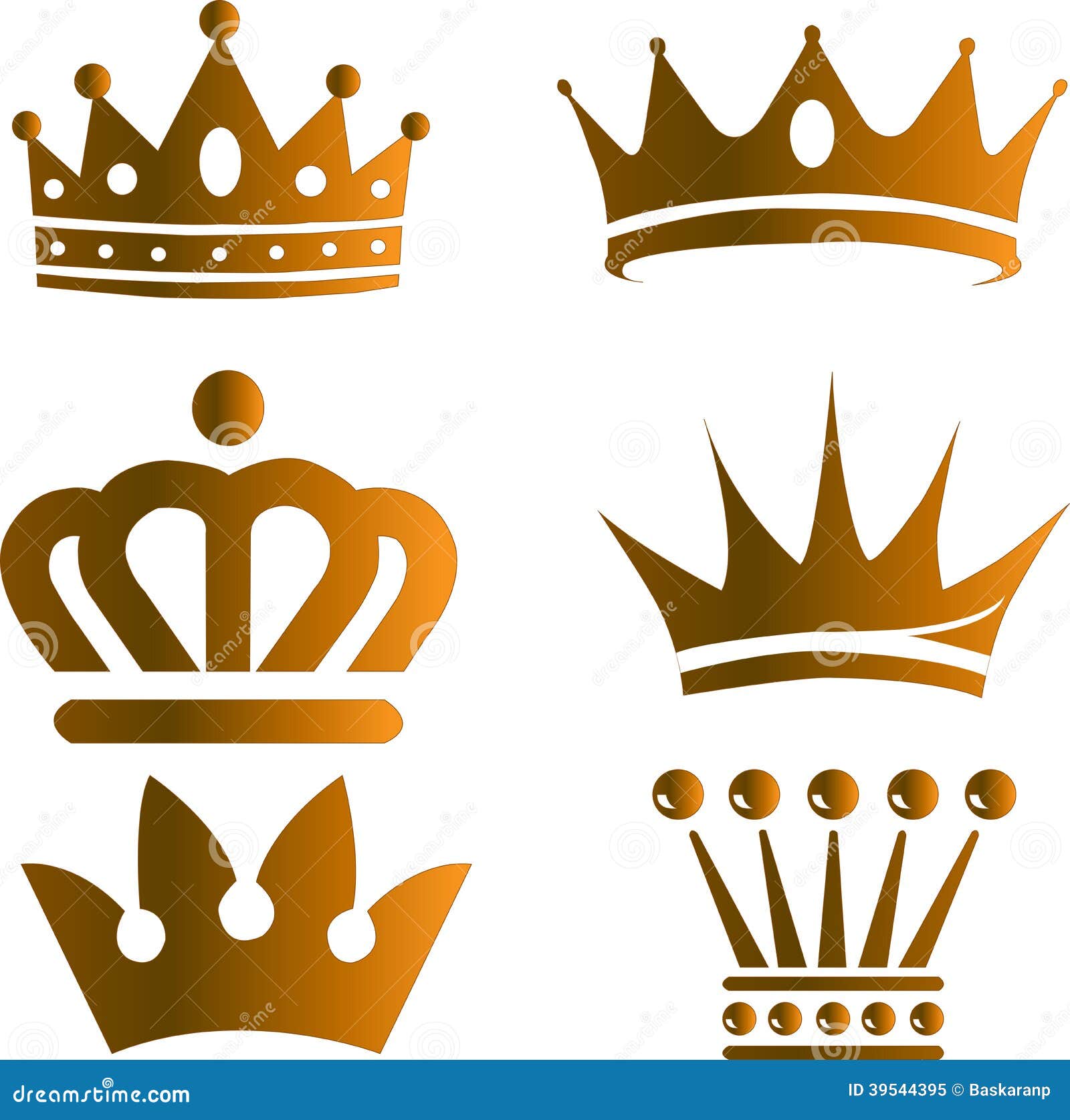 Download Gold Crown Stock Vector - Image: 39544395