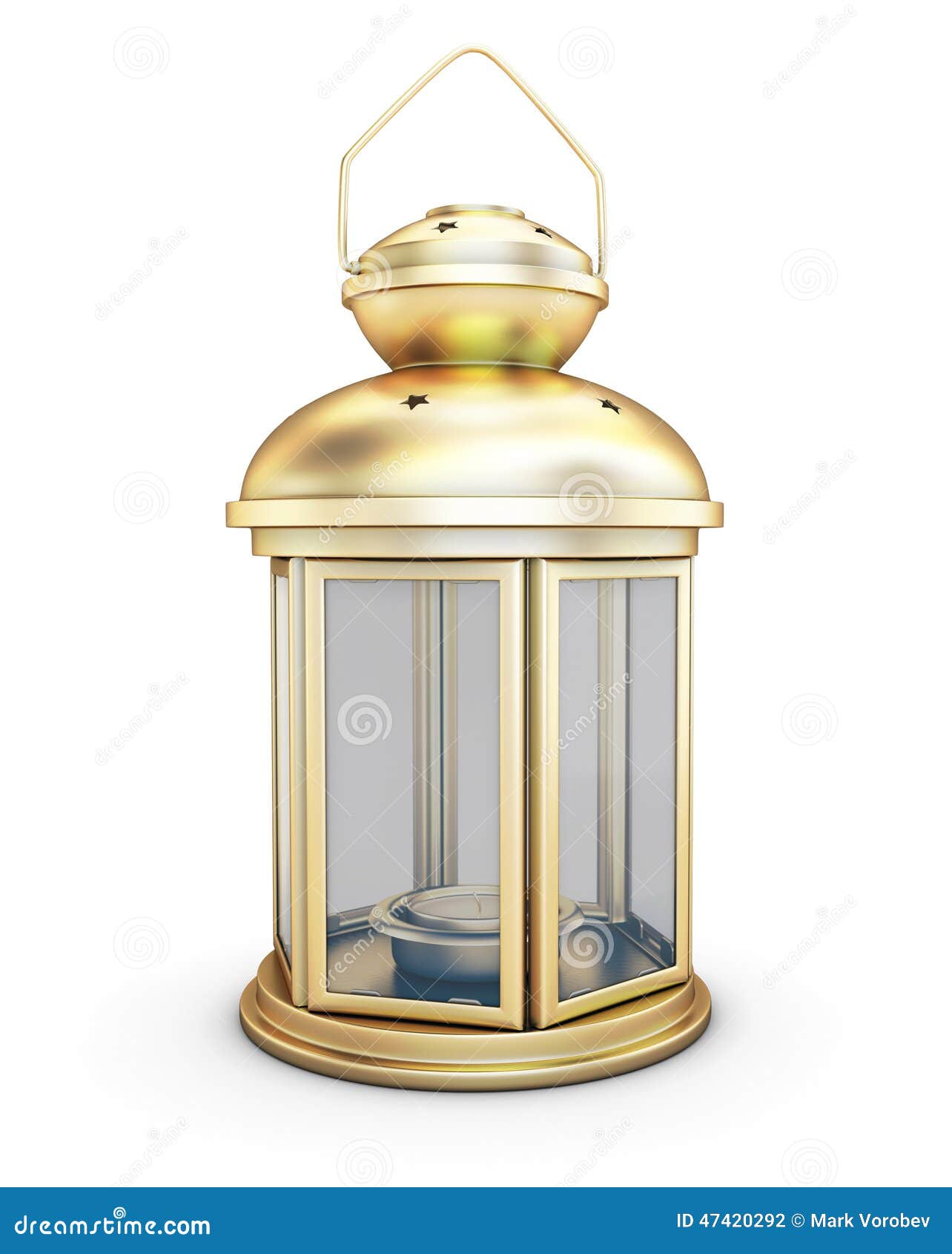 Gold Decorative Lantern in the Old Style Stock Illustration Illustration of gold, dark 47420292