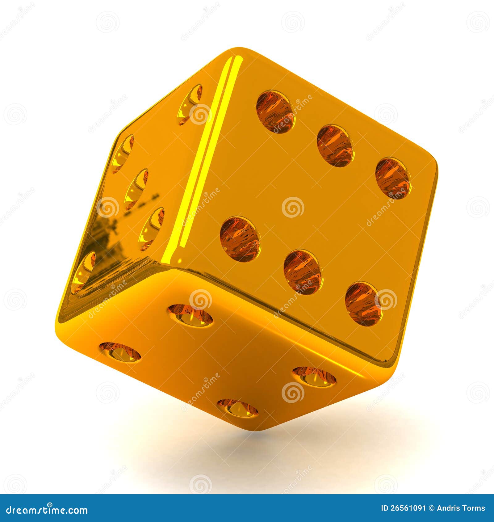 Gold dice 3d stock illustration. Illustration of jackpot 26561091