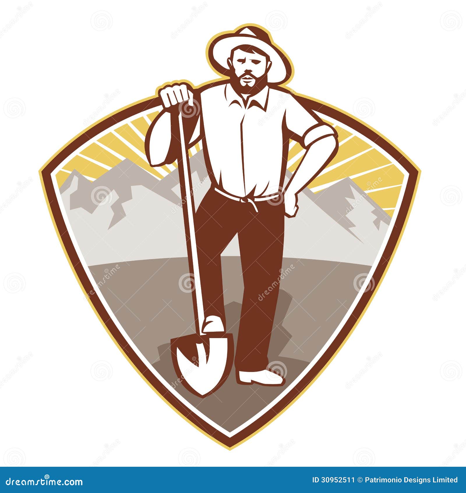 Gold Digger Mining For Gold Royalty Free SVG, Cliparts, Vectors, and Stock  Illustration. Image 11765749.