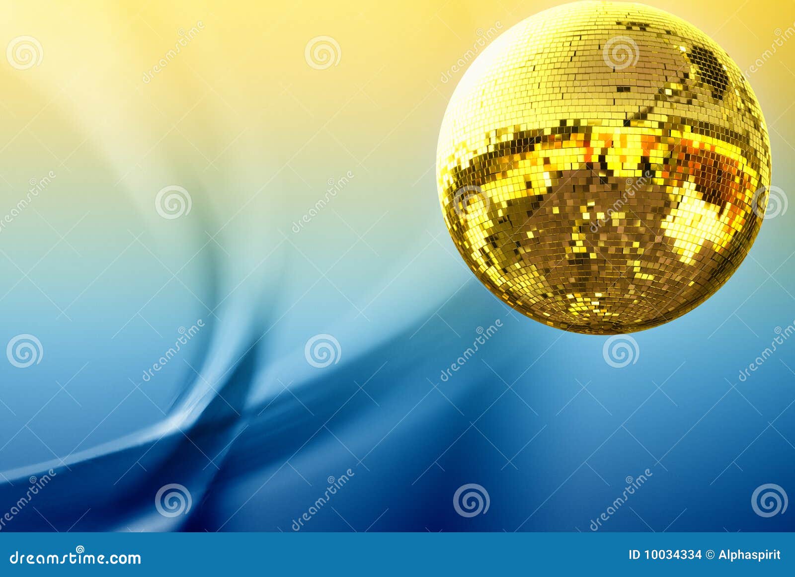 Gold disco ball stock photo. Image of music, fusion, 10034334