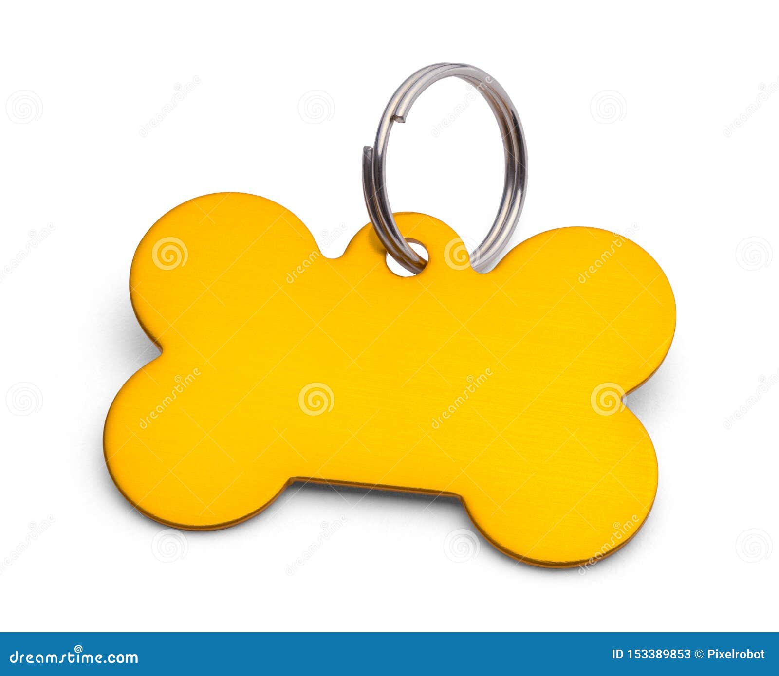 Gold Dog Bone Pet Tag Personalized Pet ID Tags