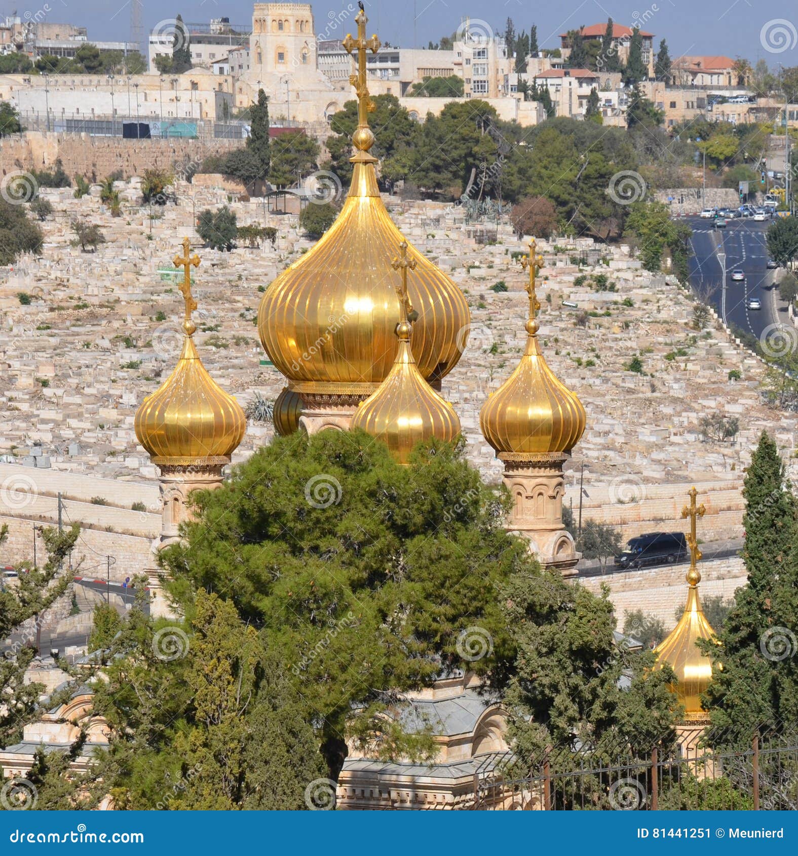 Gold Domes Of Church Stock Image Image Of Holy Christ 81441251