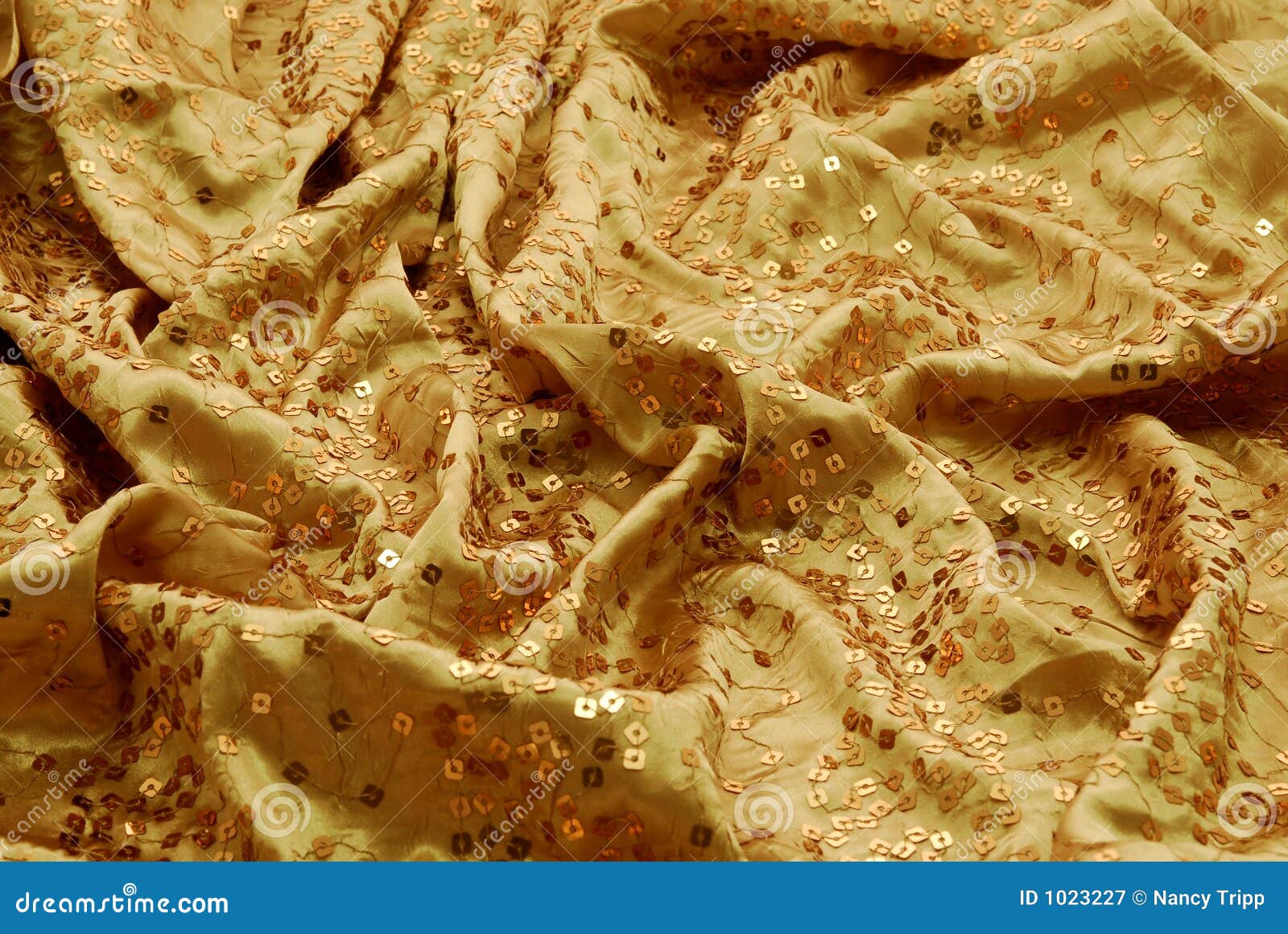 Gold dressy fabric stock image. Image of feminine, garment 1023227