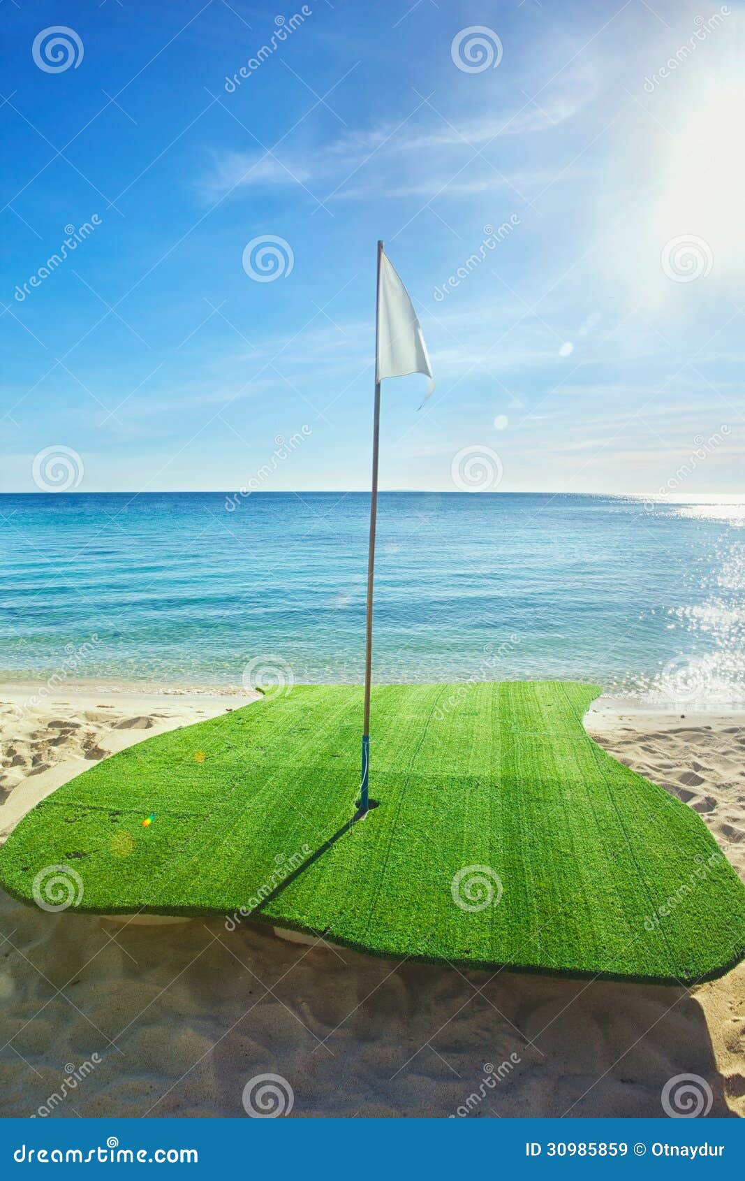 Gold Driving Range on Beach Stock Image Image of relax, flare 30985859