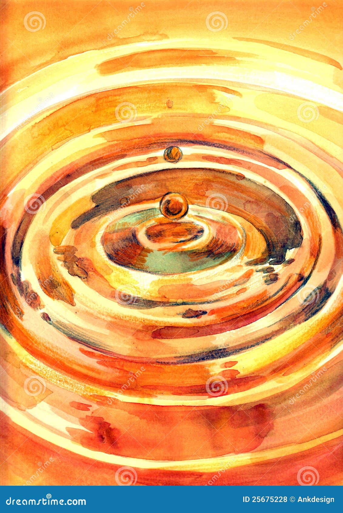 Gold Drop RoyaltyFree Stock Image 25675228