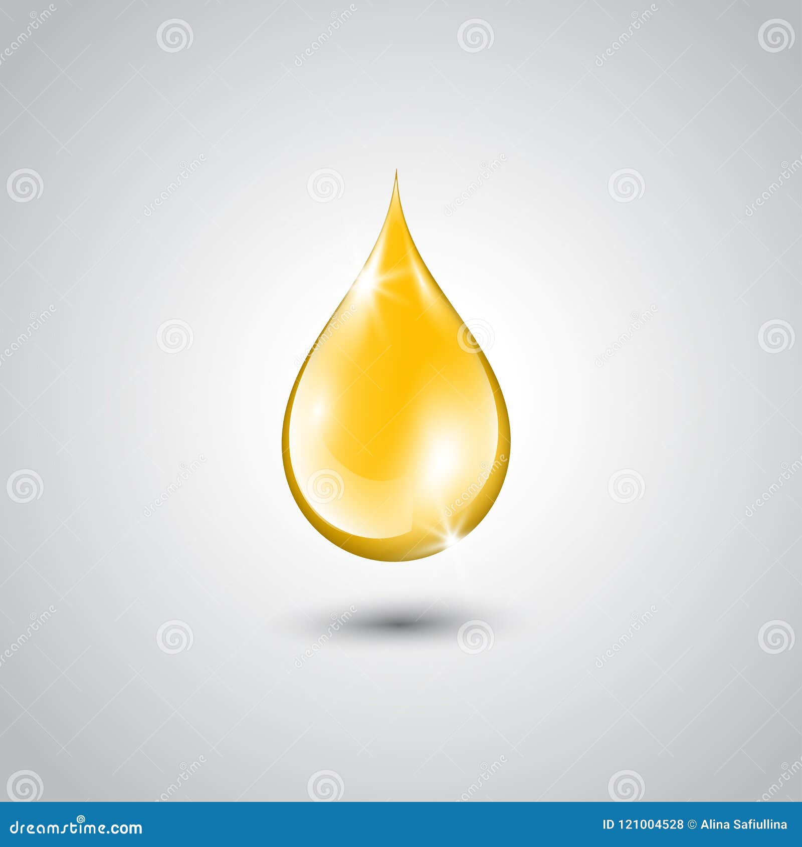 gold drop of oil essence.