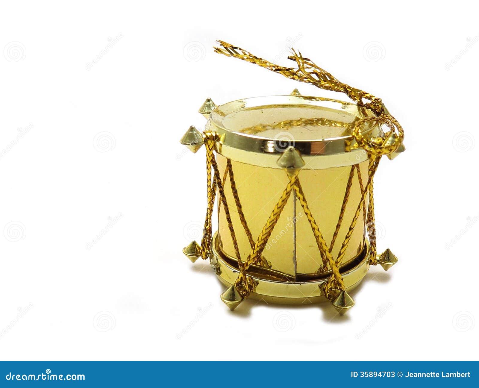 Gold Drum Christmas Tree Ornament Stock Photos Image 35894703