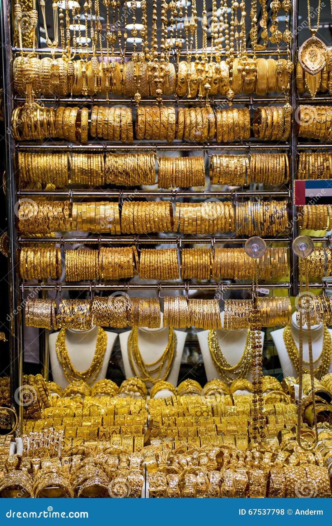 Gold on the Famous Golden Souk in Dubai Editorial Stock Photo - Image ...