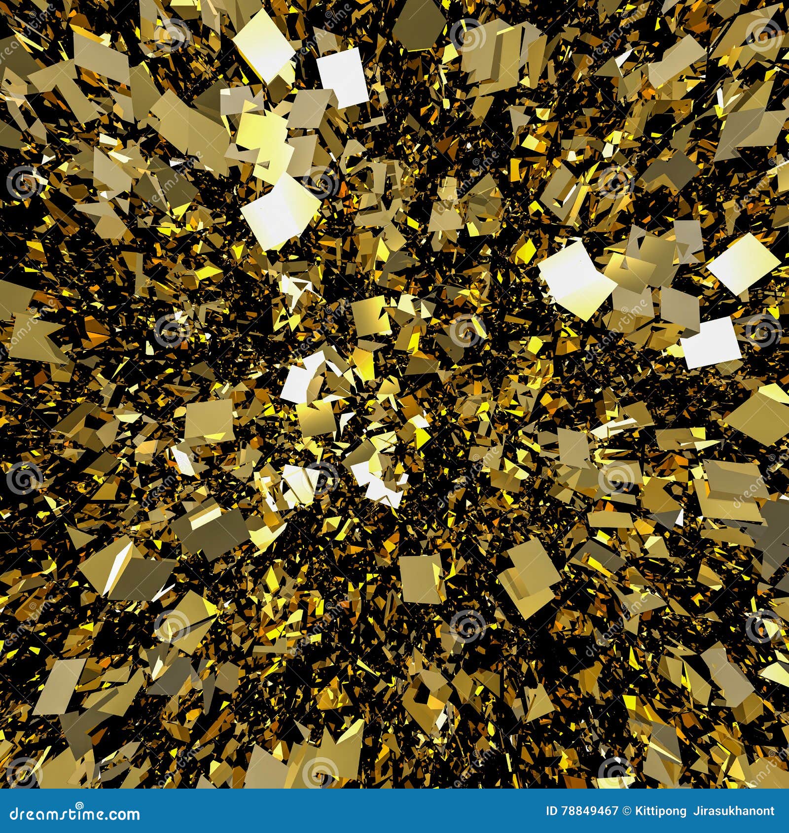 Gold Flake Glitter Background Stock Illustration Illustration of