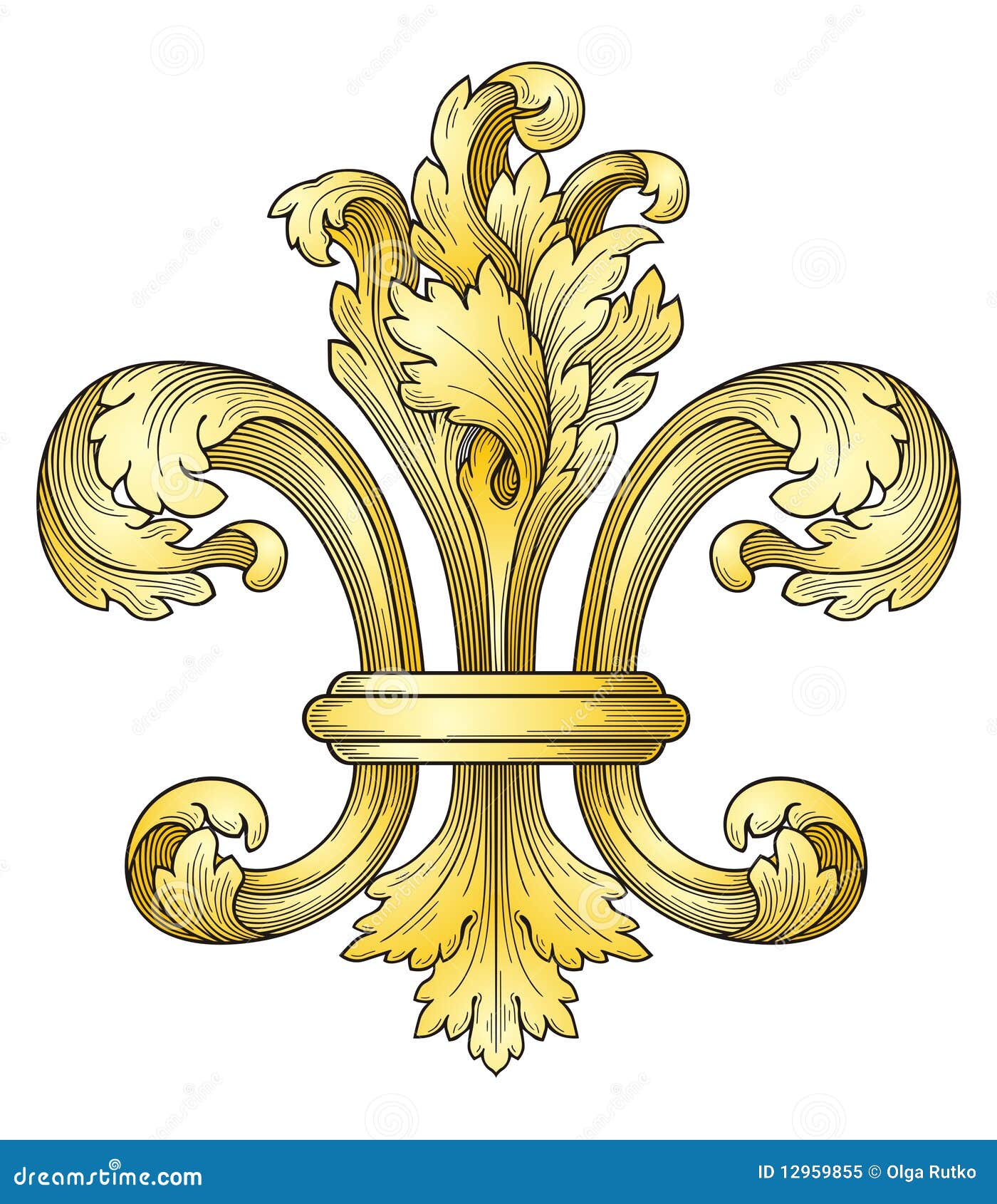 gold fleur-de-lys