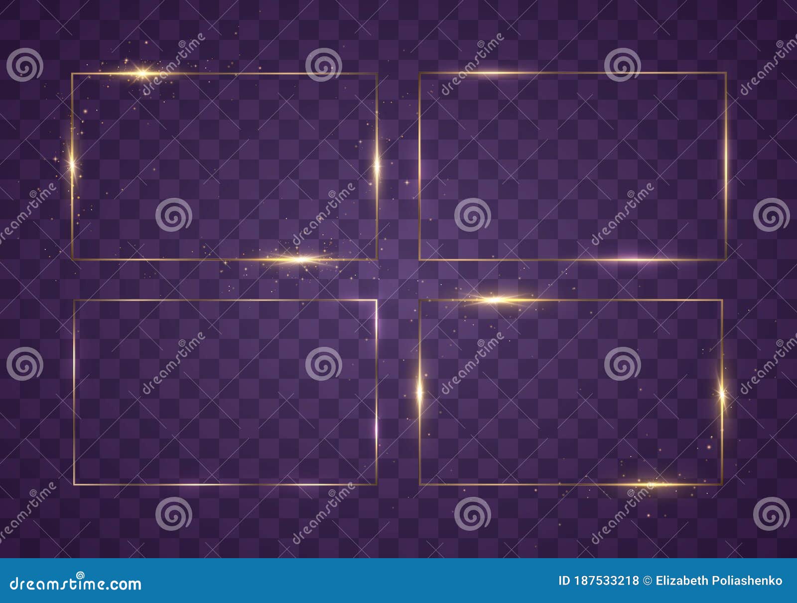 Gold frame light stock vector. Illustration of framework 187533218