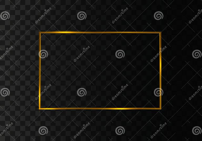 Gold frame light stock vector. Illustration of blank 187651134