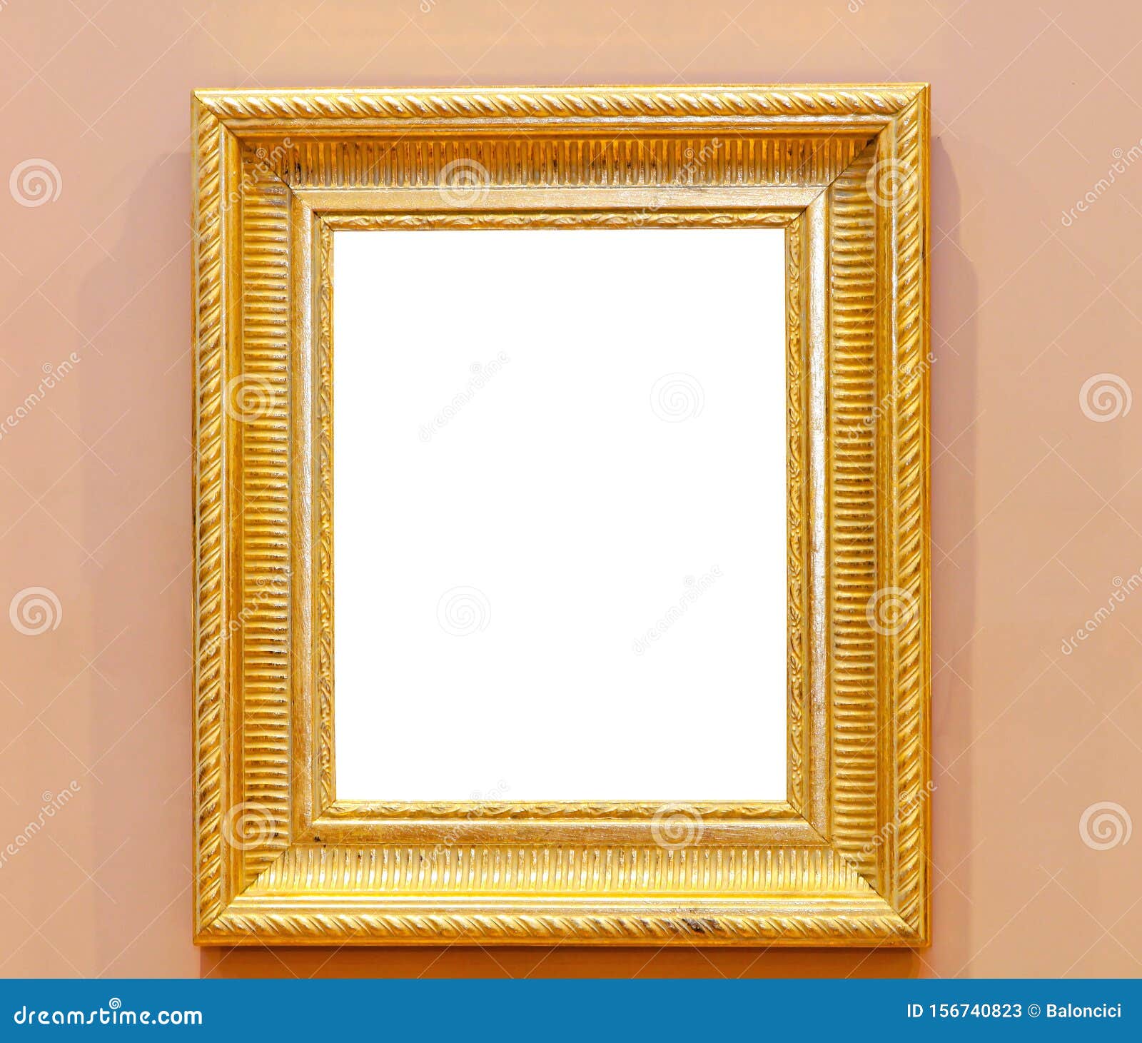 Gold Frame Wall stock image. Image of gold, shiny, frame 156740823