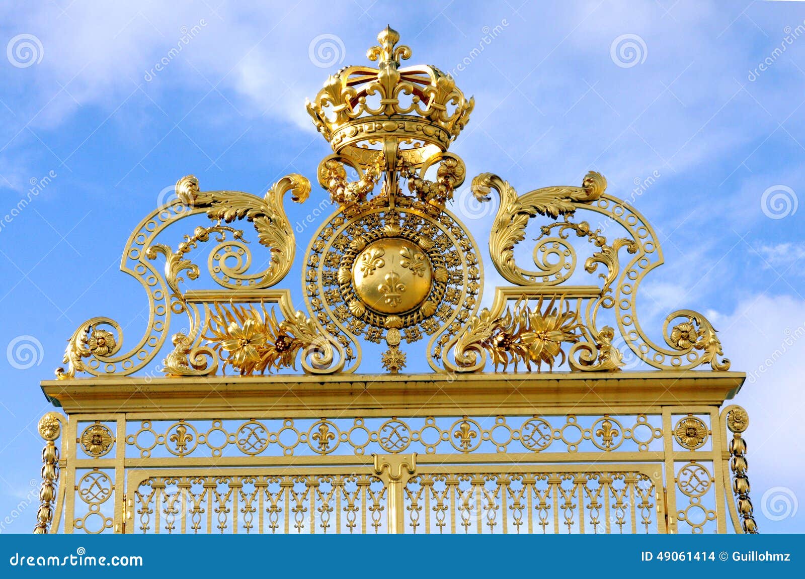 Gold Gate - Palace Of Versailles Stock Photo - Image: 49061414