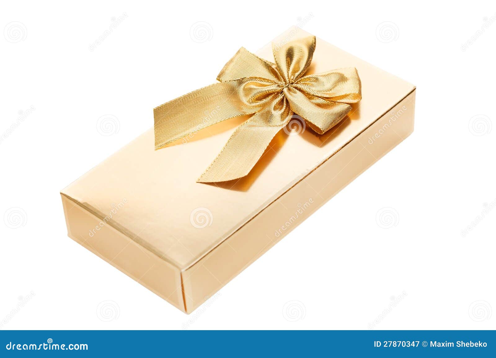 Gold gift box stock image. Image of ribbon, year, giftbox 27870347