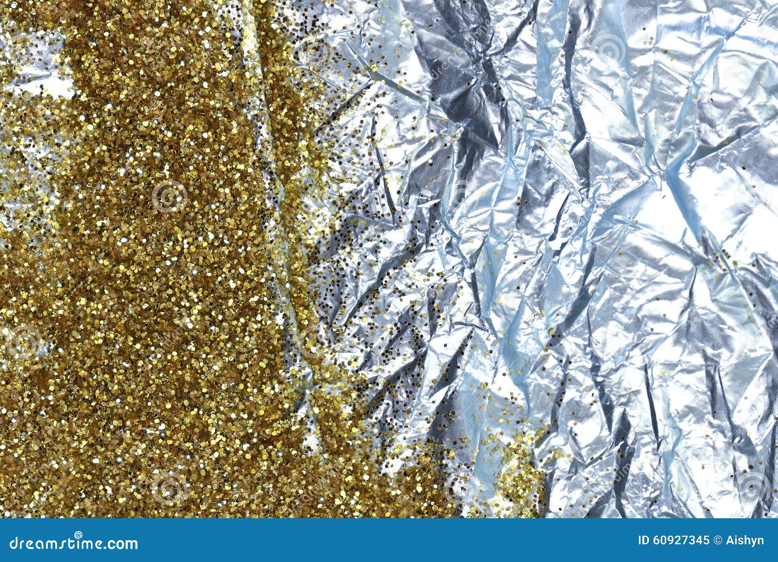 Gold glitter and foil stock image. Image of light, shine 60927345